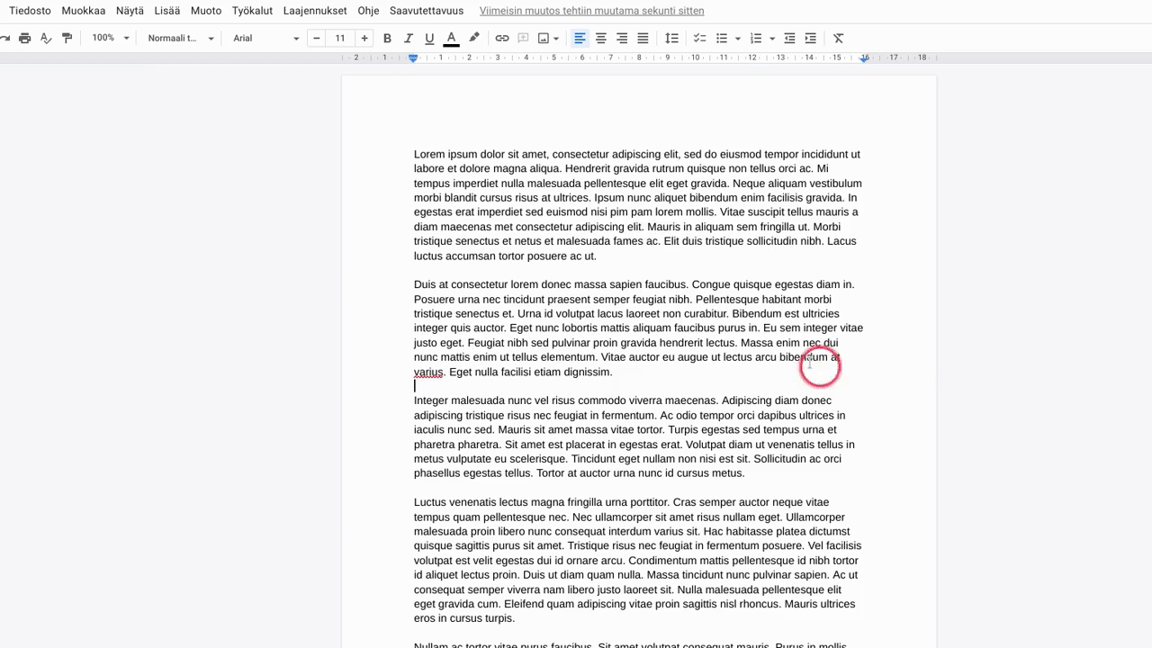 Animaatio Google Docsin kommenttitoiminnon hyödyntämisestä opiskelijoiden formatiivisessa arvioinnissa