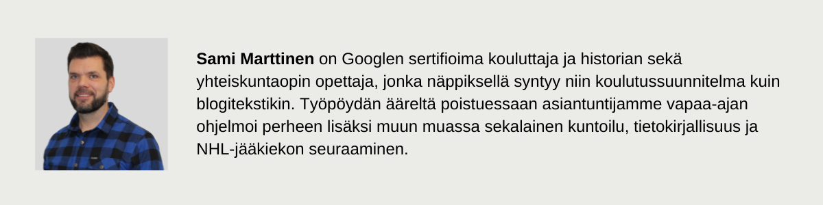 Sami Marttisen asiantuntijaprofiili ja esittely