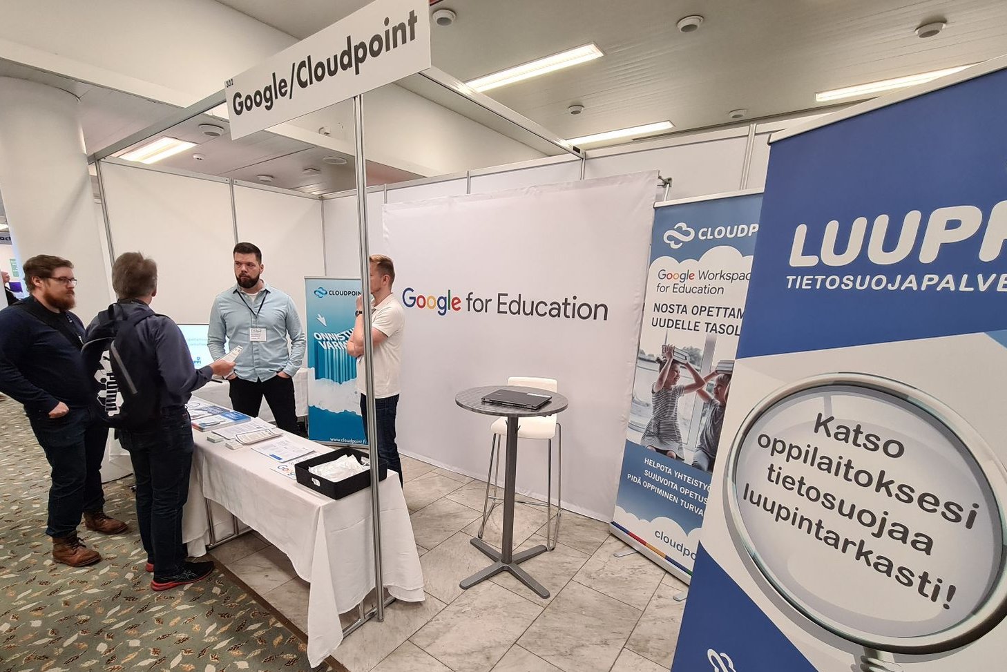 Cloudpointin messuosasto ja asiantuntijat valmiina kohtaamaan vieraita ITK 2022 -tapahtumassa Hämeenlinnassa