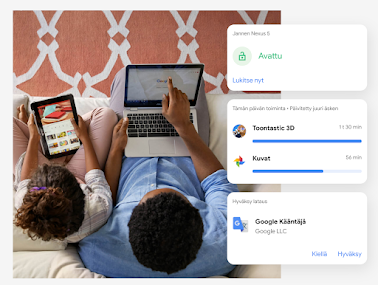 Chromebookin asetukset-näkymä, jossa näkyy oppilaitoksen tilin lisääminen toissijaiseksi tiliksi